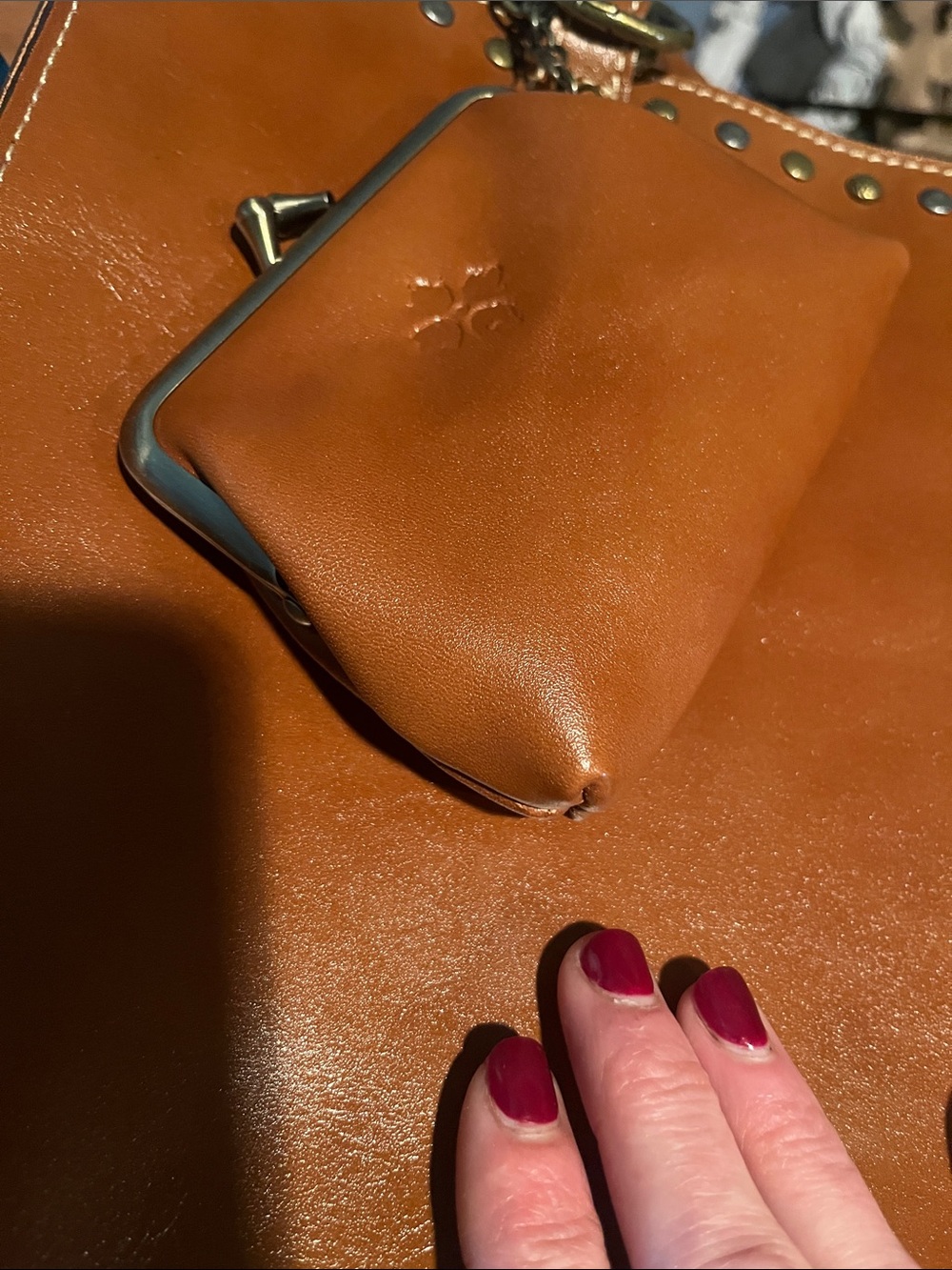 NWOT Patricia Nash Zancona Tote Heritage Tan Leather Bag - Picture 9 of 9